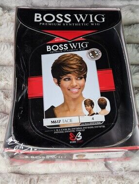 NWT Bobbi Boss M617 Tacie Pixie Wig Color 4 Brown